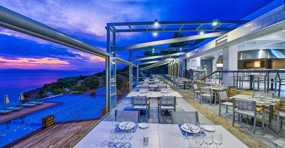 מסעדת אדרינה קליספרה, Panormos skopelos Kalispera, אתר הנופש Adrina ו- Skopelos