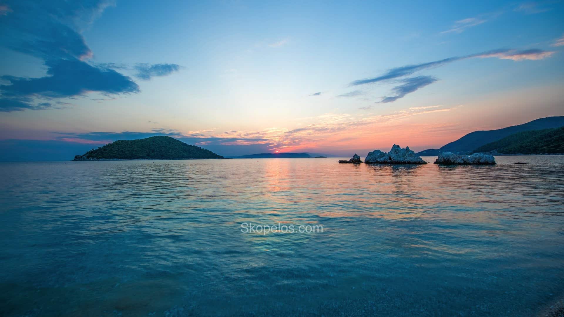 Skopelos Photos Scopelos Milia Kastani Sunset
