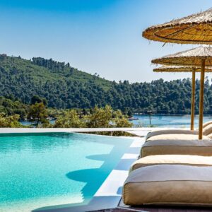 Skopelos Panormos Beach Hotel Hotels Hotels Panormos Beach Pool Accommodation Northern Sporades Greece