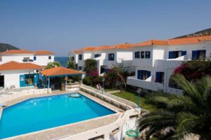 Skopelos Sunrise Village Hotel, Hotels Sunrise Village, Accommodation, Chora, Town, Port, Sporades, Greece