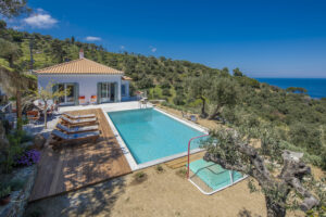 Skopelos Villa Avgi Sunrise Area Pool Sea View
